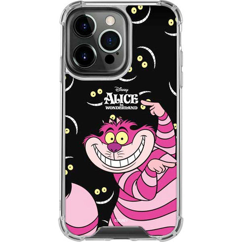 Disney Alice in Wonderland Cheshire Cat iPhone 14 Pro Clear Case